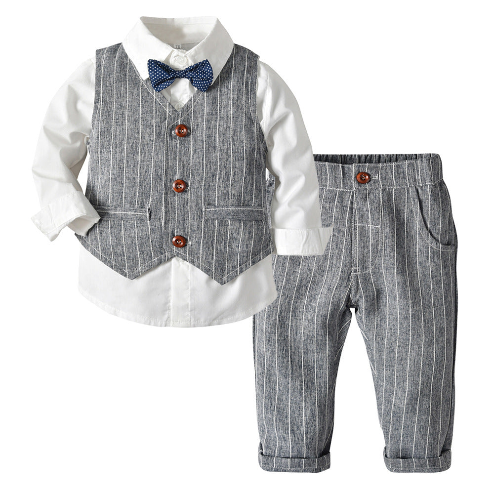 Boys Autumn Suit Three-piece Set