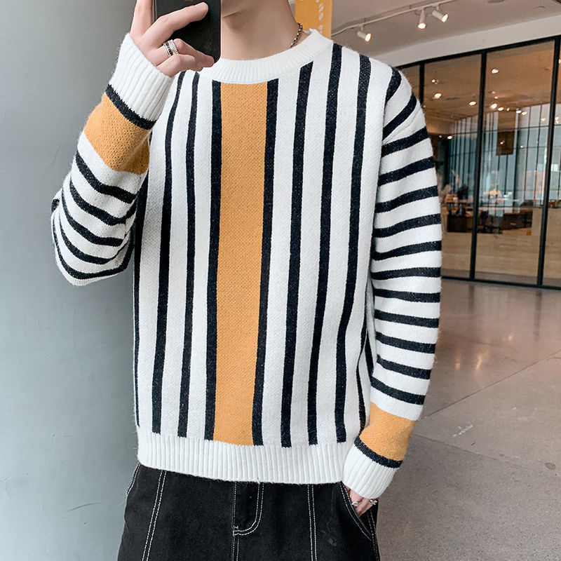 Men Loose Casual Soft Warm  Fall Winter Cashmere Knitted Sweater