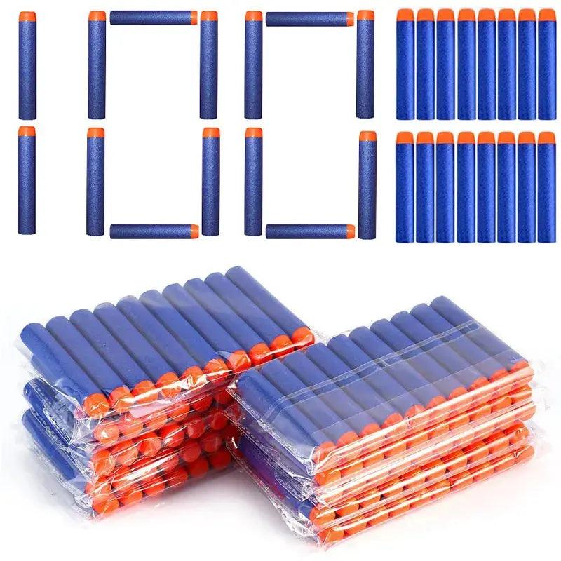 100pcs 7.2cm Nerf Soft Bullets - Round Head Sponge Darts for Kids' Toy Guns - Awesome Marketplace