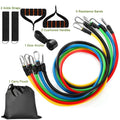 11Pcs Resistance Bands Set Fitness Workout Tubes Exercise Tube Bands Up to 100lbs - Awesome Marketplace