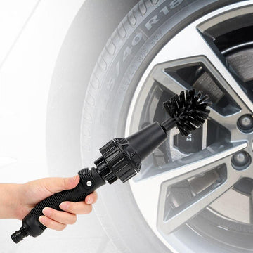 Handheld Water-driven Rotary Cleaning Brush - Effortless Car & Home Cleaning