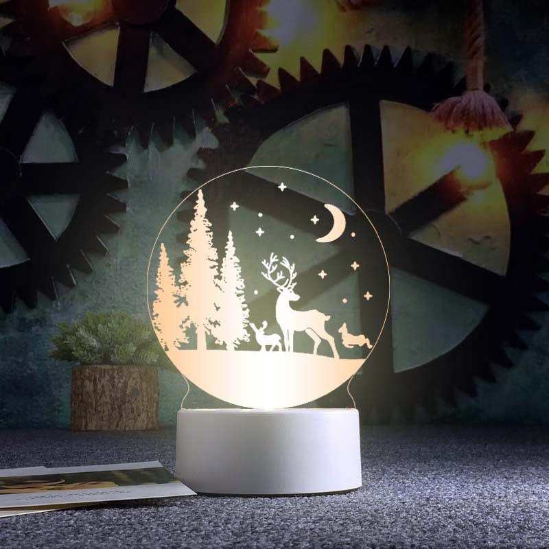 3d Night Light Acrylic Usb Table Lamp