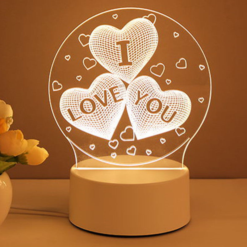 3D Acrylic USB LED Night Lights Sign Lamp