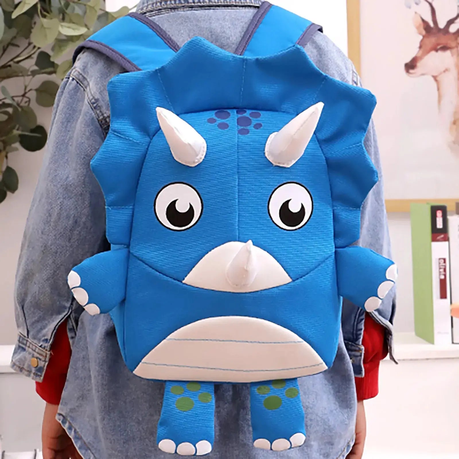 3D Cartoon Dinosaur Kids School Bags - Kindergarten Backpack for 3-5 Years Boys & Girl - Awesome Marketplace