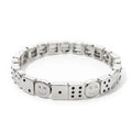 Women's Enamel Happy Face Bracelet Inlaid Diamond & Gold Dice Beads Jewelry - Awesome Marketplace