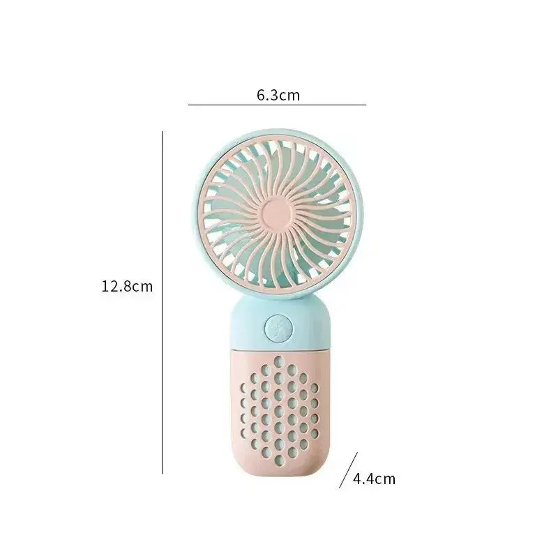 Cartoon Handheld Charging Fan: Cute & Portable Mini USB Pocket Fan for Students Compact & Convenient Cooling - Awesome Marketplace