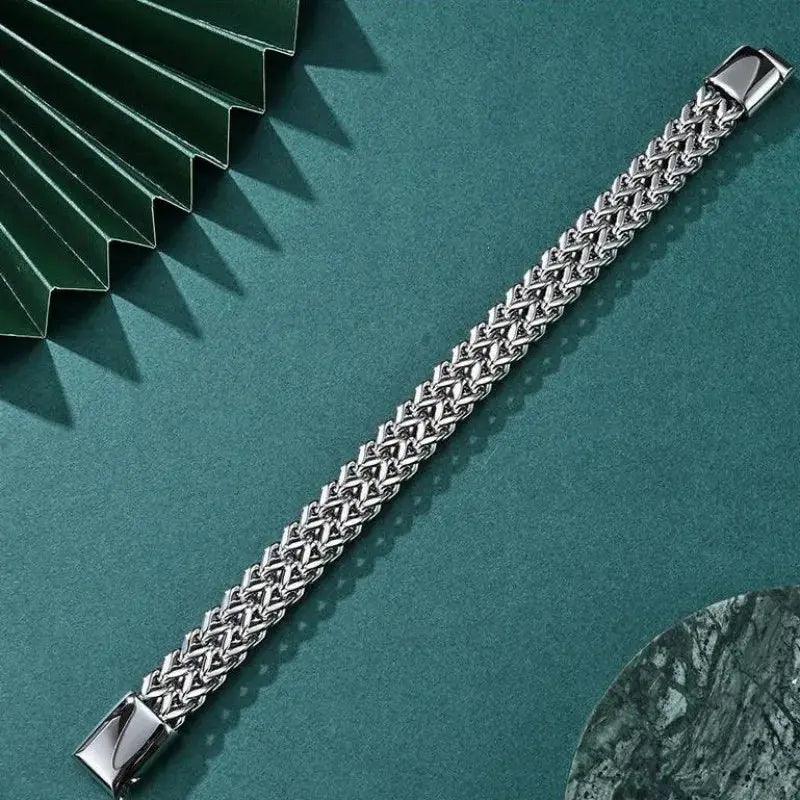 HNSP 10MM Stainless Steel Bracelet For Men Jewelry Hidden Locks Hand Chain 19/21/23CM Size Accessories Awesome Marketplace