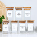 24 PCS Square Seasoning Jars Pepper Bottle Pepper Powder Bottle 240ml Glass Seasoning Jars Salt Jars - Awesome Marketplace