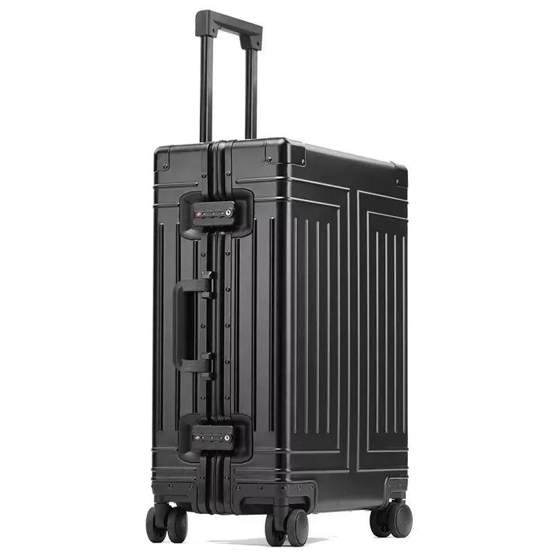 New top quality aluminum travel luggage business trolley suitcase bag spinner boarding carry on rolling luggage - Awesome Markeplace