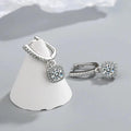 2CT Moissanite Huggie Hoop Earrings 925 Silver Dainty Lab Diamond Jewelry - Awesome Marketplace