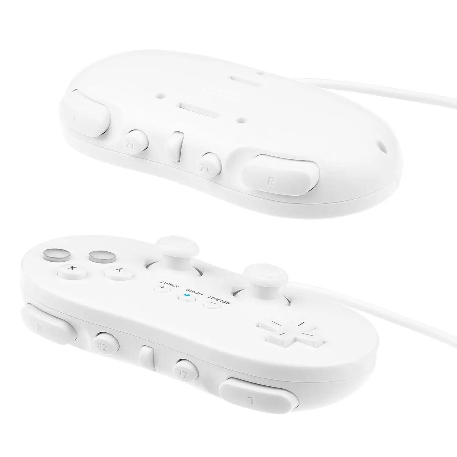 2PCS Classic Game Controller Pad Wired Gamepad Joypad Joystick for Nintendo Wii Remote - Awesome Marketplace