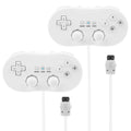 2PCS Classic Game Controller Pad Wired Gamepad Joypad Joystick for Nintendo Wii Remote - Awesome Marketplace