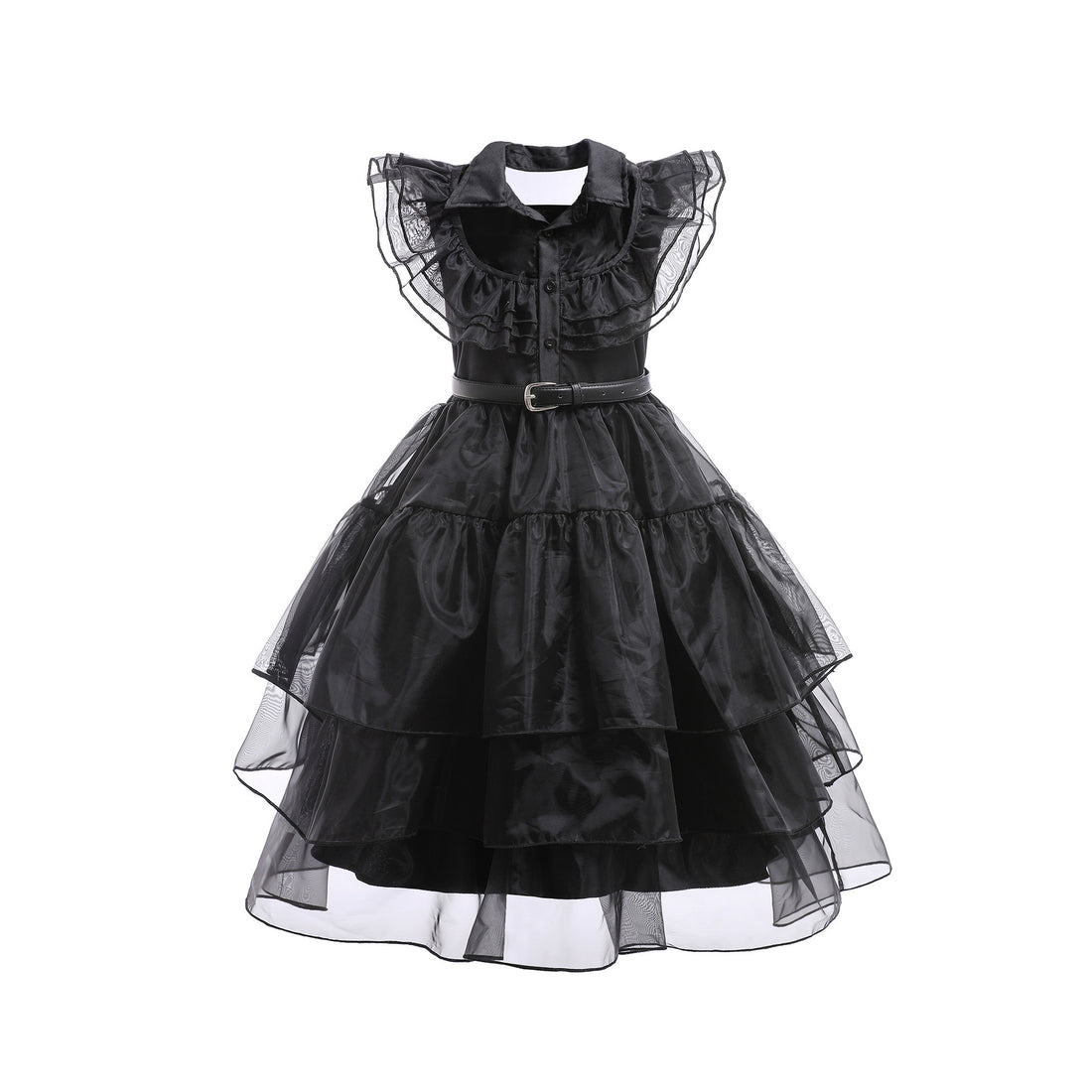 Girls Black Cosplay Clothing Dress