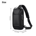 waterproof, anti-theft crossbody bag usb charger