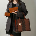 3 Sets Luxury Patent Leather Handbag High Quality Designer Women's Tote, Shoulder & Crossbody Bags - Awesome Marketplace