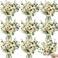 30PCS Mixed Artificial Flowers - Eucalyptus Baby's Breath Christmas Decorations for Home & Garden - Awesome Marketplace