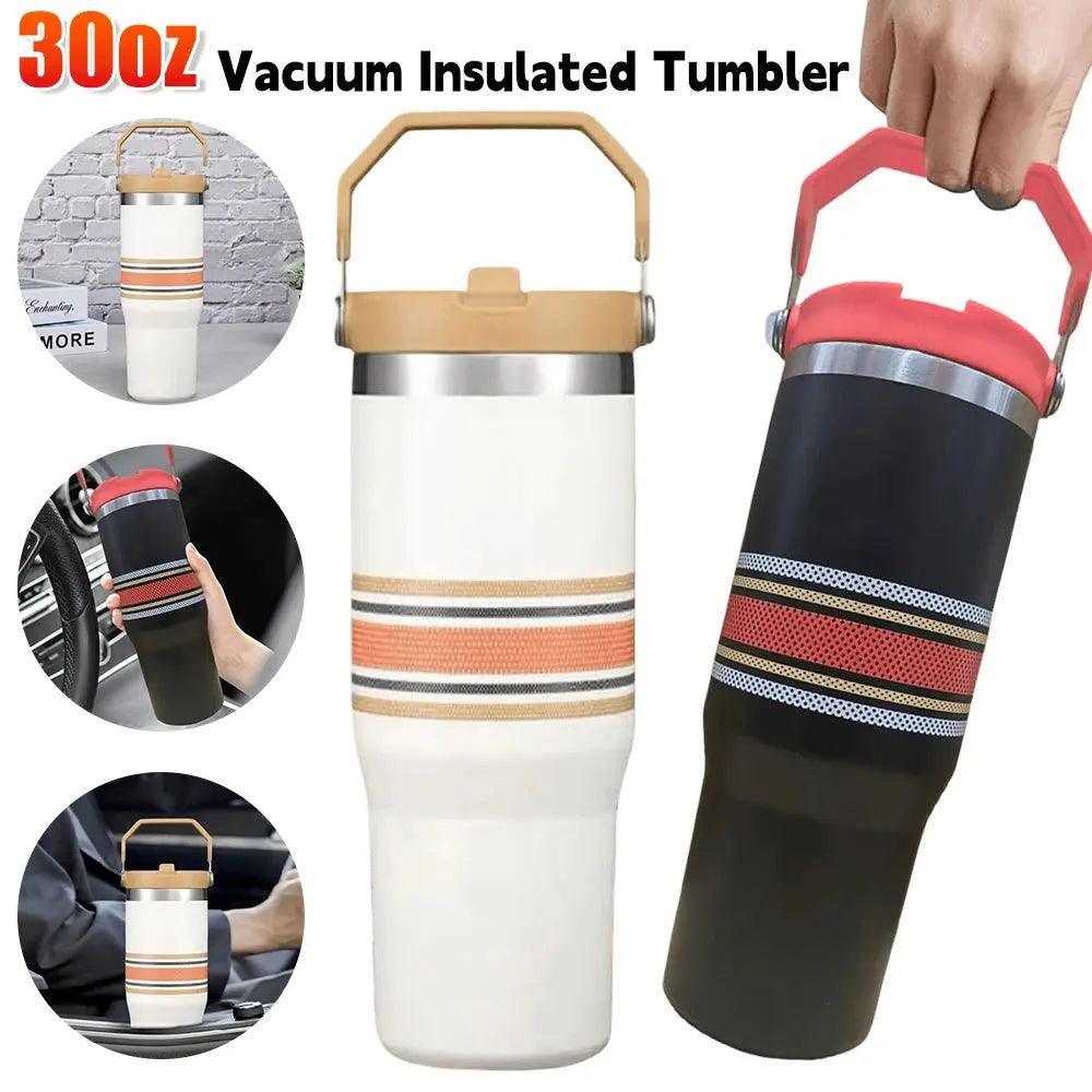 30oz Stainless Steel Vacuum Insulated Tumbler - Thermal Coffee Mug & Water Bottle | Stanley Cup Accessories - Awesome Marketplace