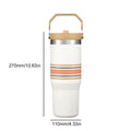 30oz Stainless Steel Vacuum Insulated Tumbler with Straw Insulated Water Bottle Thermal Coffee Mug for Stanley Cup Accessories Awesome Markeplace