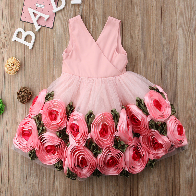 Children's Fashion Clothing Dress Mesh