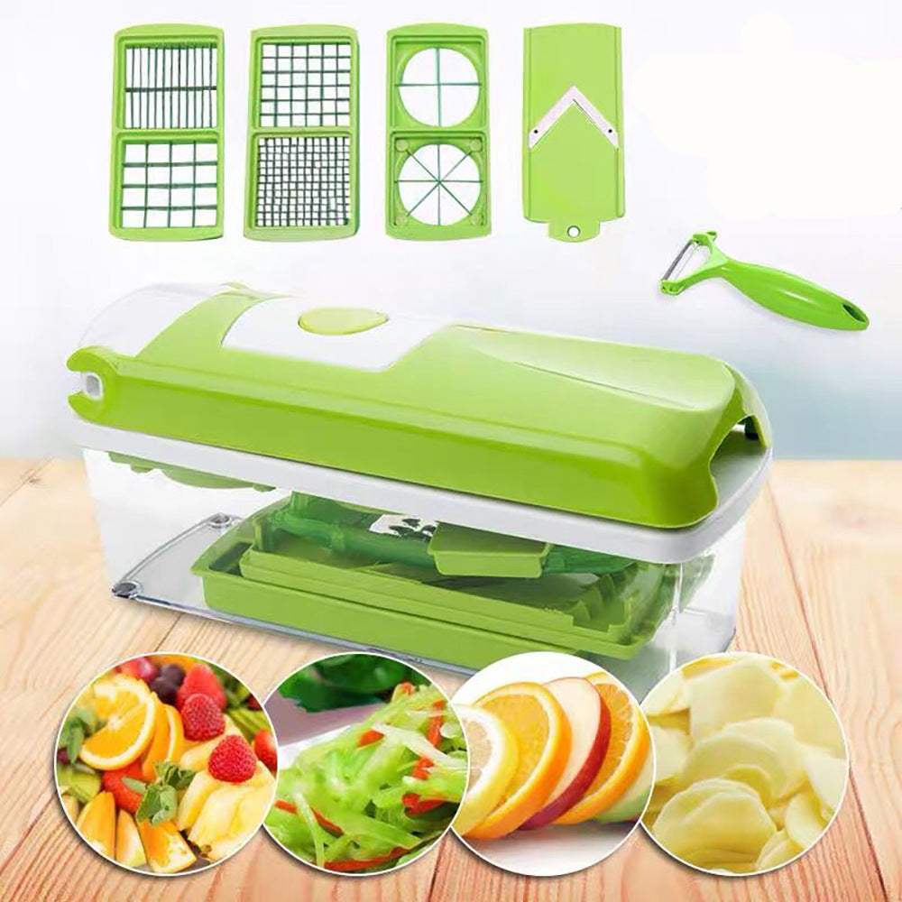 12pcs Multifunctional Vegetable Chopper Gadget