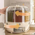 360° Rotating Rice Dispenser - Sealed Cereal & Grain Storage | Moisture-Proof Container - Awesome Marketplace