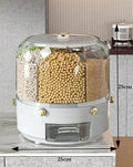 360° Rotating Rice Dispenser - Sealed Cereal & Grain Storage | Moisture-Proof Container - Awesome Marketplace