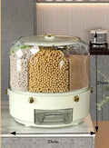 360° Rotating Rice Dispenser - Sealed Cereal & Grain Storage | Moisture-Proof Container - Awesome Marketplace