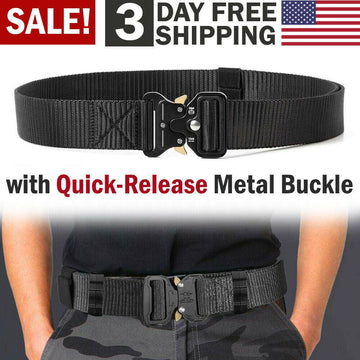 Military Tactical Belt Heavy Duty Security Guard Working Utility Nylon Waistband