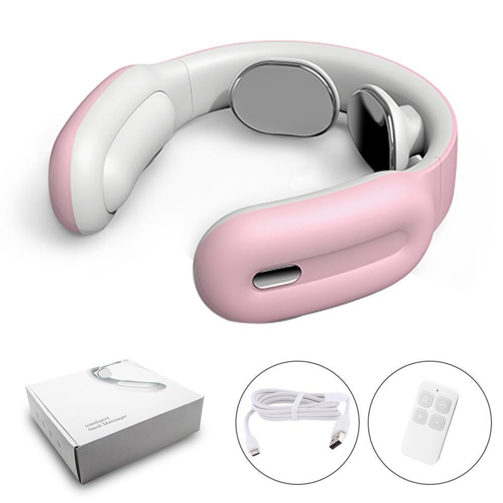 Smart Electric Neck Shoulder Massager: Pain Relief & Relaxation Buddy" Pink Iolaus