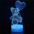 3D Lamp Acrylic USB LED Night Light Neon Sign Xmas & Birthday Decor - Awesome Marketplace