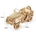 3D Wooden Puzzle Jeep Model Educational DIY Assembly Toy for All Ages - Awesome Marketplace