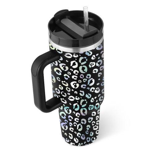 40 Oz Insulated Tumbler with Handle & Straw Spill Proof Vacuum Mug for Travel - Awesome Marketplace