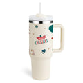 40 Oz Insulated Tumbler with Handle & Straw Spill Proof Vacuum Mug for Travel - Awesome Marketplace