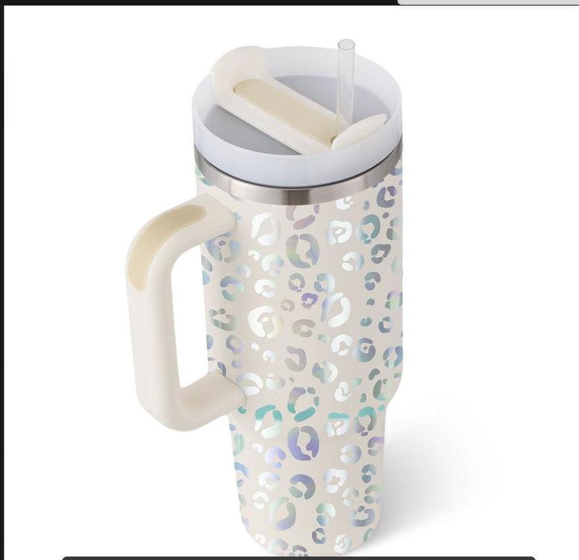 40 Oz Insulated Tumbler with Handle & Straw Spill Proof Vacuum Mug for Travel - Awesome Marketplace