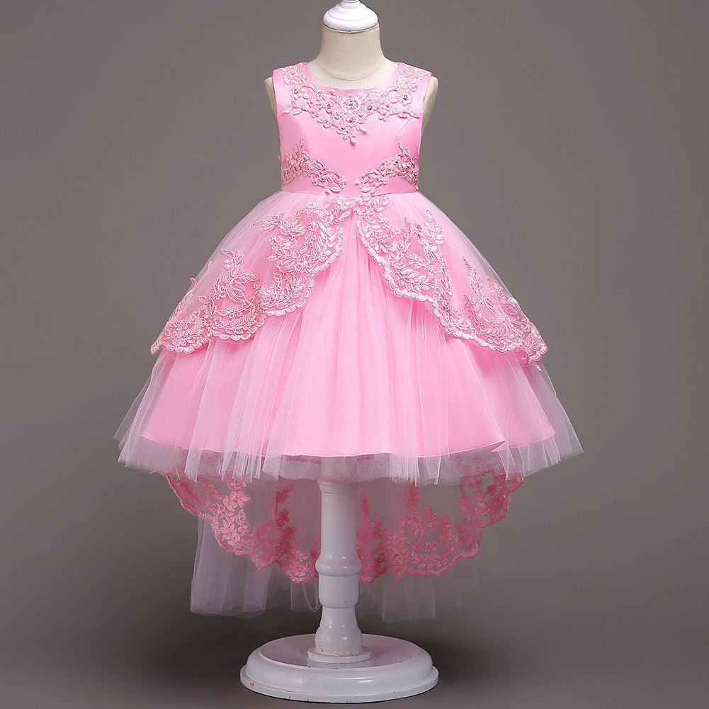 pink Children's  princess dresses 