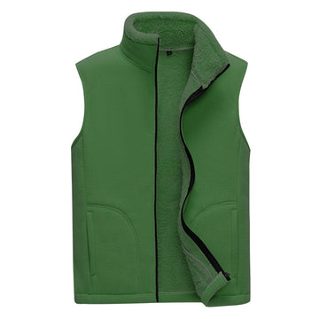 Men's Autumn And Winter Plus Cashmere Dad Casual Warm Vest