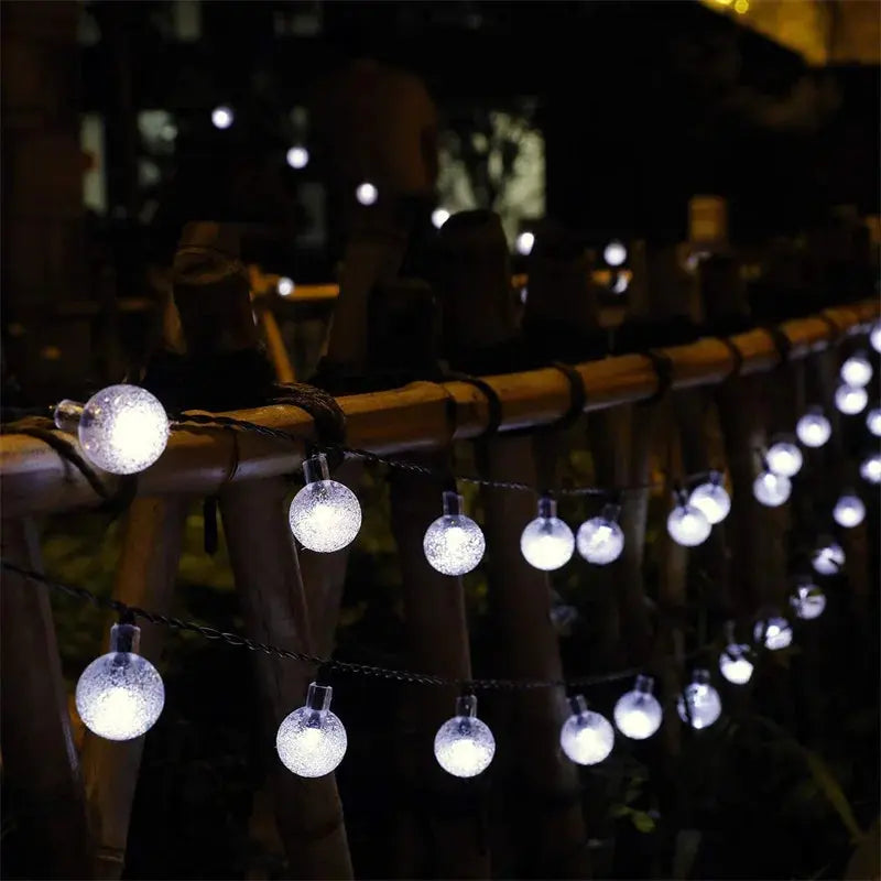 1/2/4PCS Solar String Lights Outdoor 60 Led Crystal Globe Lights with 8 Modes Waterproof Solar Powered Patio Light for Garden Awesome Marketplace