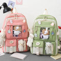 5 Pcs Set Kawaii Girls Backpack For Student School Bag Teenager Girls Schoolbag Book Bags Pencil Case Women Travel Backpack Tote Awesome Marketplace