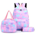 Student School Bag Set - 5 Pcs Kawaii Girls Backpack Teenager Schoolbag Book Bags Pencil Case & Travel Tote for Women - Awesome Marketplace