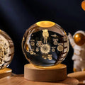 Crystal Globe Night Light 3D Solar System Laser Engraved Decoration - Awesome Marketplace