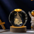 Crystal Globe Night Light 3D Solar System Laser Engraved Decoration - Awesome Marketplace