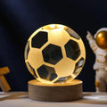 Crystal Globe Night Light 3D Solar System Laser Engraved Decoration - Awesome Marketplace