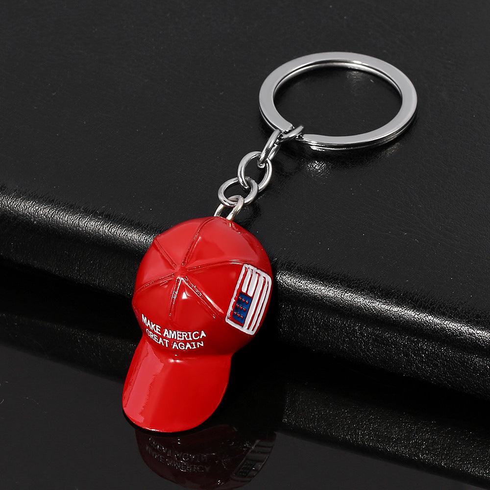 Men's Red Hat Hip Hop Men's Red Hat Hip Hop Keychain