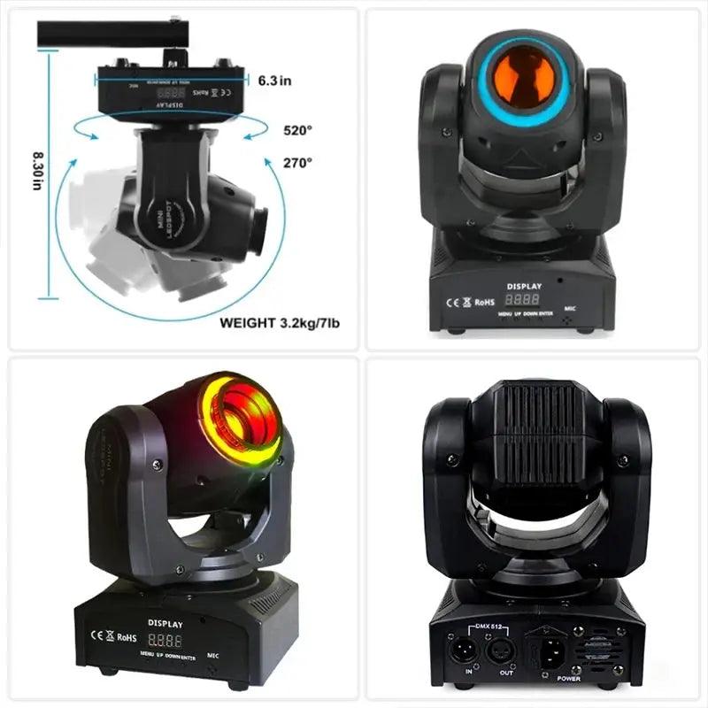 2024 Moving Head Beam Stage Party Bar Lamps 60W/80W Rotating Lamp Dj Disco Audience Led Spot Lights a Wariety of Pattern Light Awesome Marketplace