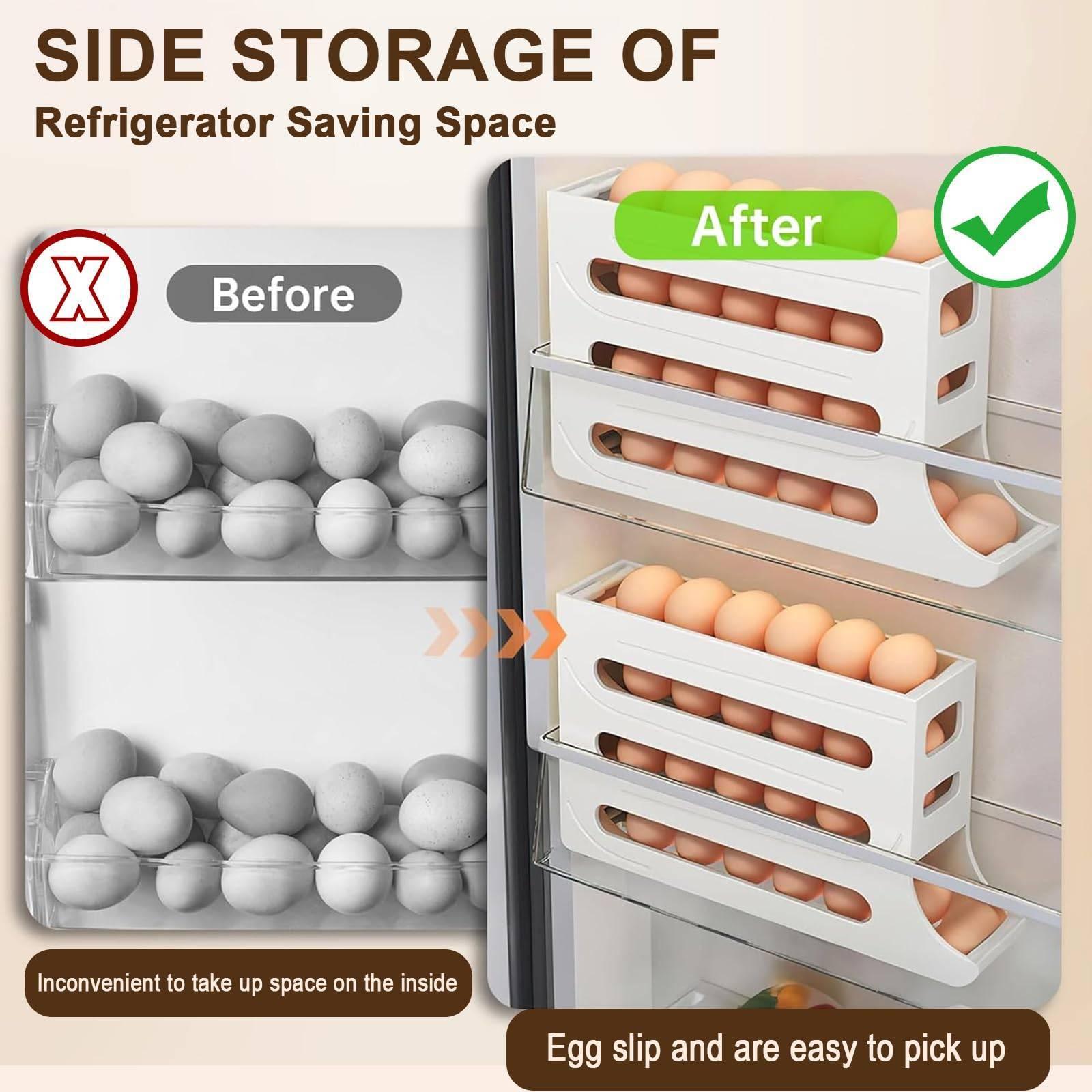 space-saving egg organizer 