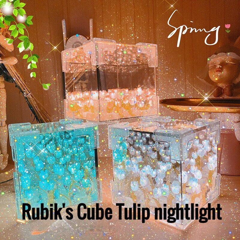 Handmade DIY Tulip Flower Night Light Romantic Gift & Home Decor