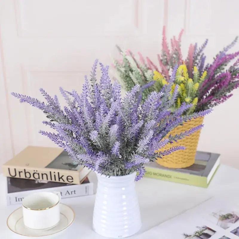 A Bunch of Provence Lavender Plastic Artificial Flowers False Plants Wedding Home Outdoor Garden Decoration Table Decoration Awesome Marketplace