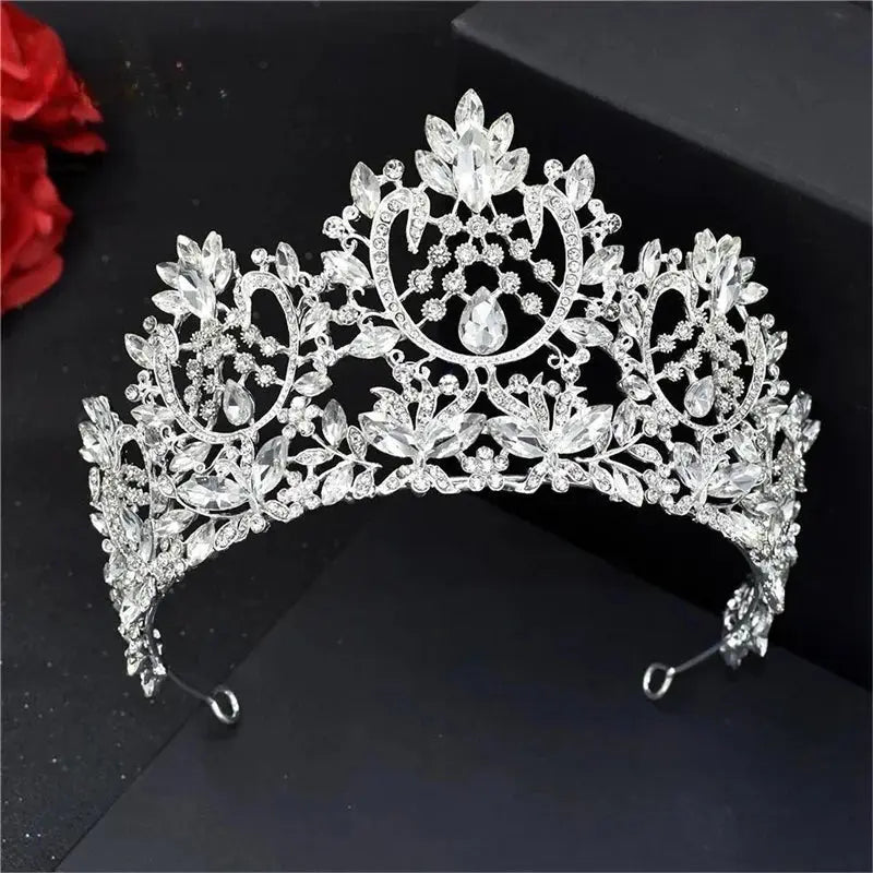 A213 Zircon Wedding Round Crown Luxury Diadem Headband Rhinestone Headpiece Bridal Headwear King Tiaras Princess Hair Jewerly Awesome Markeplace