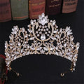 A213 Zircon Wedding Round Crown Luxury Diadem Headband Rhinestone Headpiece Bridal Headwear King Tiaras Princess Hair Jewerly Awesome Markeplace