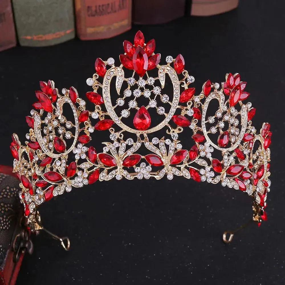 A213 Zircon Wedding Round Crown Luxury Diadem Headband Rhinestone Headpiece Bridal Headwear King Tiaras Princess Hair Jewerly Awesome Markeplace